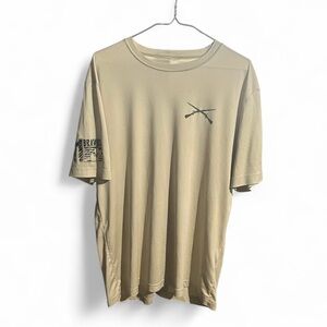 Men's Beige Graphic Tee